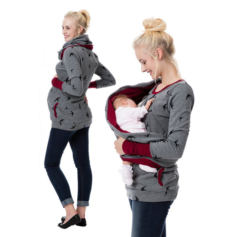 Nursing Hoodie Winter Breastfeeding Cover